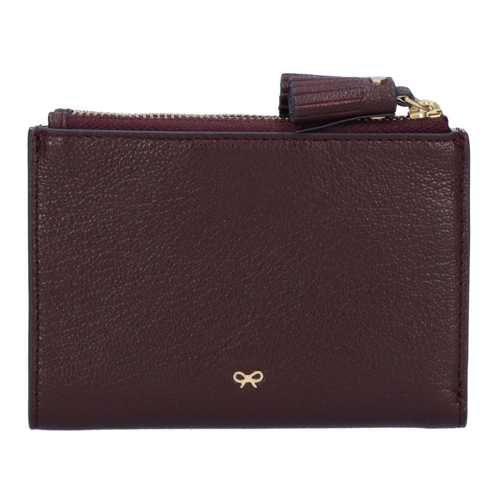 アニヤハインドマーチ ANYA HINDMARCH 折り財布 ニつ折財布 PEEPING EYES ピーピング アイズ 204873/5050925204873 CLARET スモール ダブルジップ ウォレット