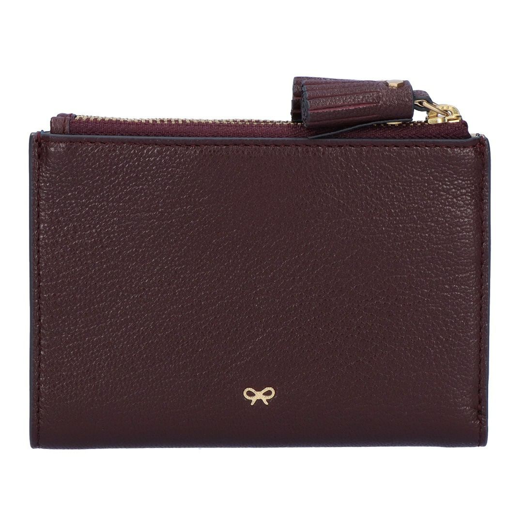 アニヤハインドマーチ ANYA HINDMARCH 折り財布 ニつ折財布 PEEPING EYES ピーピング アイズ 204873/5050925204873 CLARET スモール ダブルジップ ウォレット