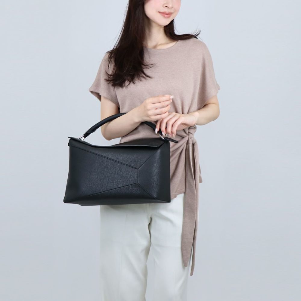 ロエベ LOEWE 2WAYバッグ PUZZLE EDGE BAG パズルエッジ バッグ ラージ B510P00X05 1100 BLACK