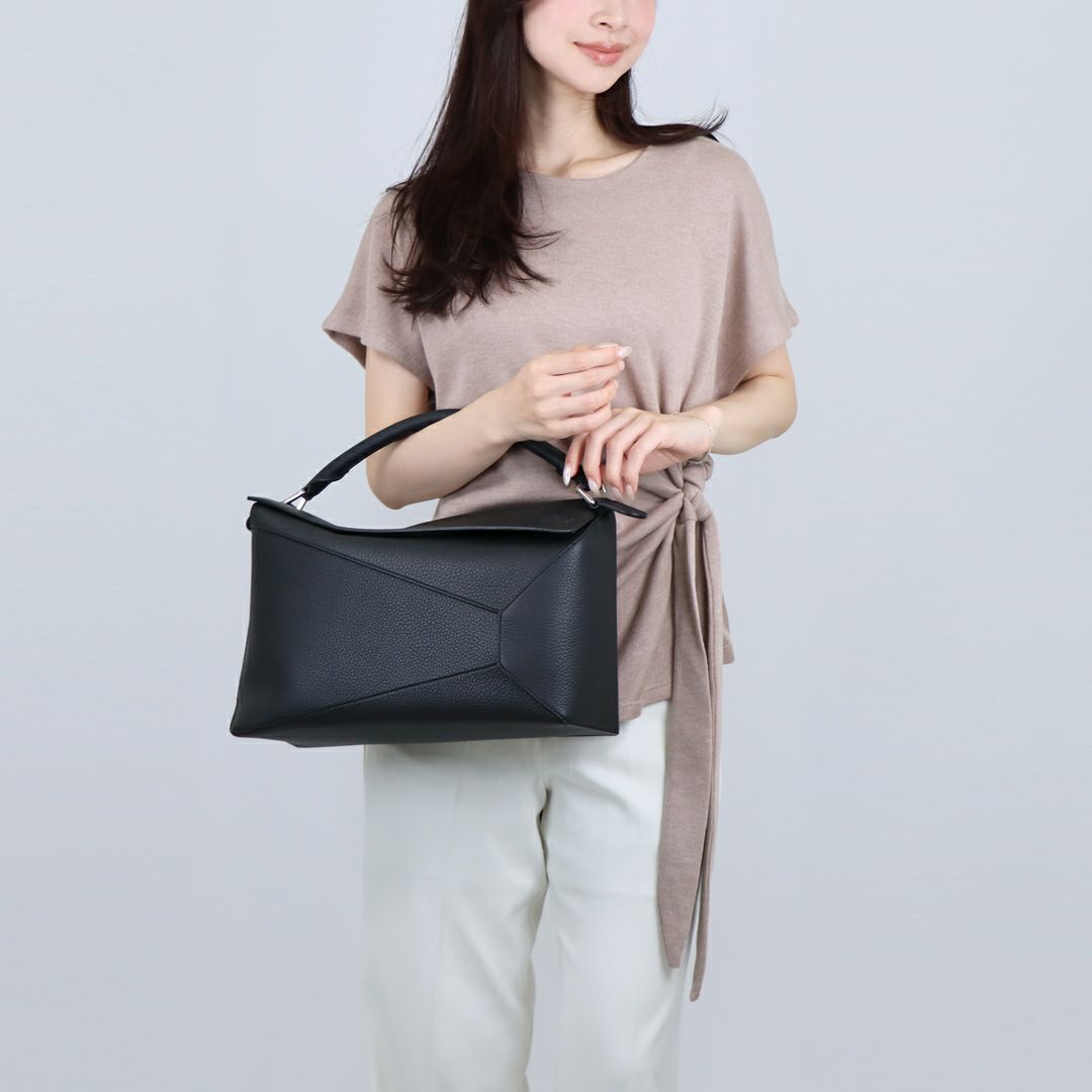 ロエベ LOEWE 2WAYバッグ PUZZLE EDGE BAG パズルエッジ バッグ ラージ B510P00X05 1100 BLACK