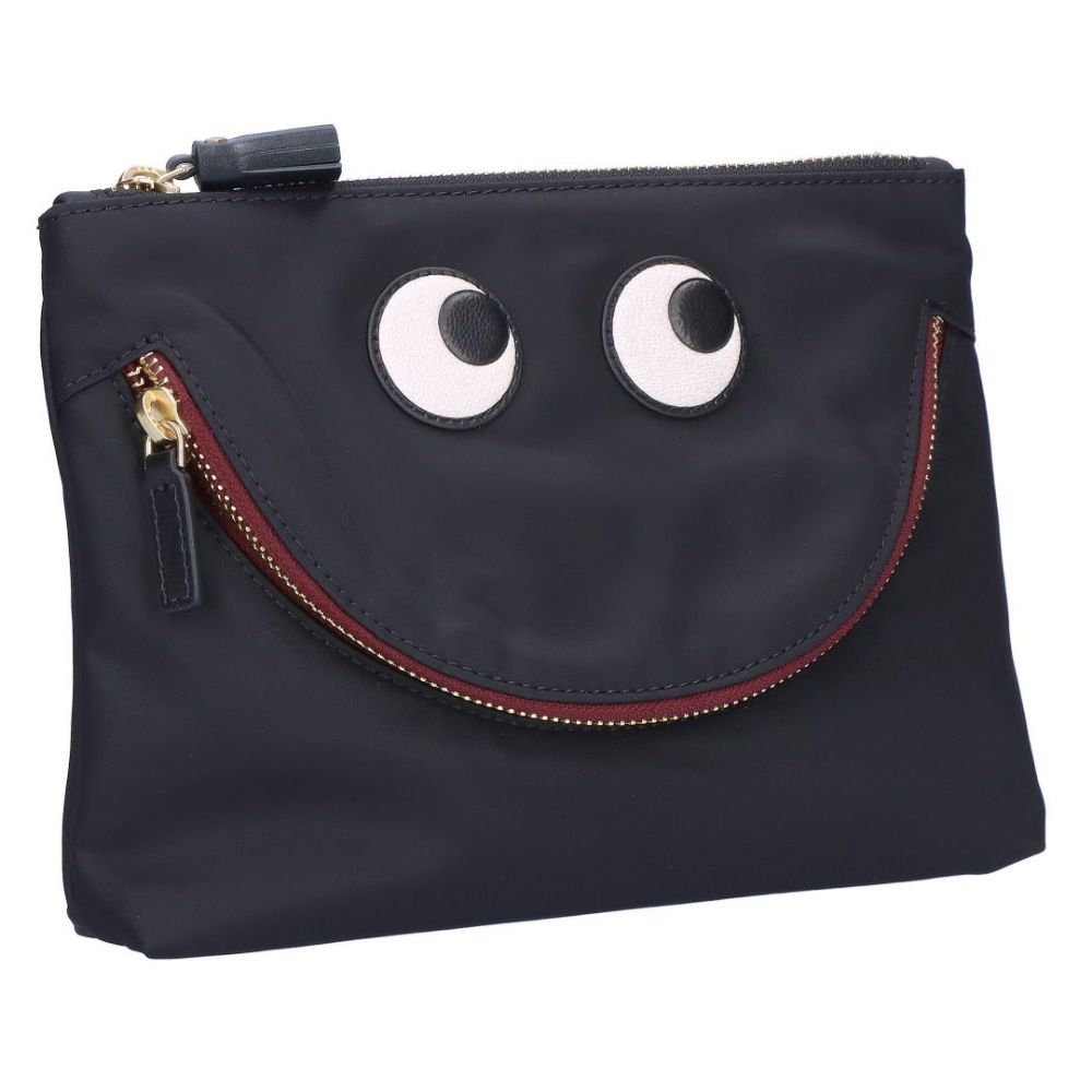 アニヤハインドマーチ ポーチ HAPPY EYES POUCH ハッピーアイズポーチ 152976 193559(5050925193559) ブラック ANYA HINDMARCH
