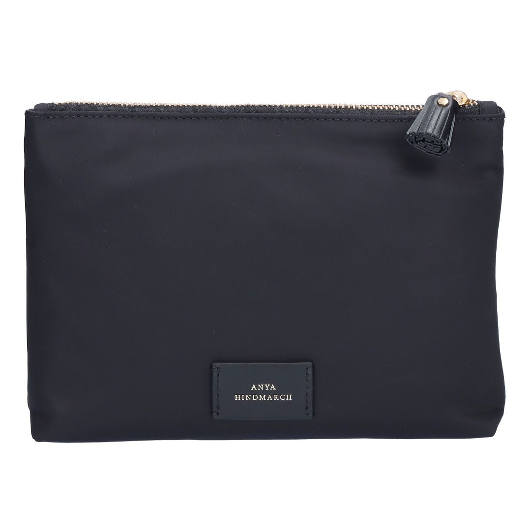 アニヤハインドマーチ ポーチ HAPPY EYES POUCH ハッピーアイズポーチ 152976 193559(5050925193559) ブラック ANYA HINDMARCH
