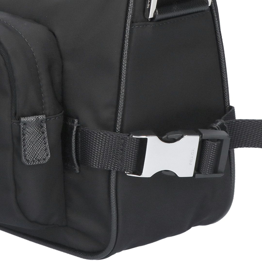 プラダ PRADA ショルダーバッグ ミディアム RE-NYLON サフィアーノレザー 2VH192 2DMG OOO F0002 NERO