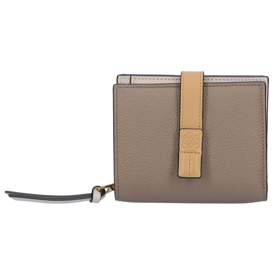ロエベ LOEWE 折財布 二つ折り財布 コンパクトジップウォレット C660Z41X02 3589 TAUPE/GOLD 【お取り寄せ】