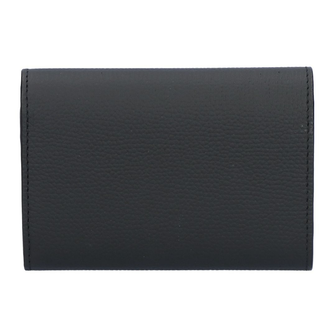 ロエベ LOEWE 折財布 三つ折り財布 アナグラム ヴァーティカル ウォレットスモール C821S33X12 1206 BLACK/GOLD 【お取り寄せ】