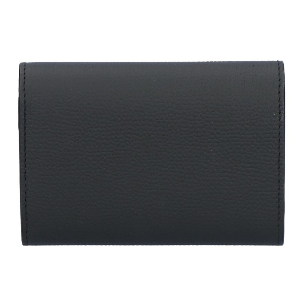 ロエベ LOEWE 折財布 三つ折り財布 アナグラム ヴァーティカル ウォレットスモール C821S33X12 1206 BLACK/GOLD 【お取り寄せ】