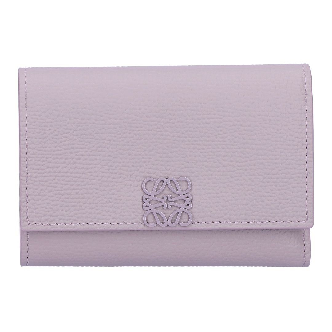 ロエベ LOEWE 折財布 三つ折り財布 アナグラム ヴァーティカル ウォレット スモール C821S33X14 5678 DIRTY MAUVE 【お取り寄せ】
