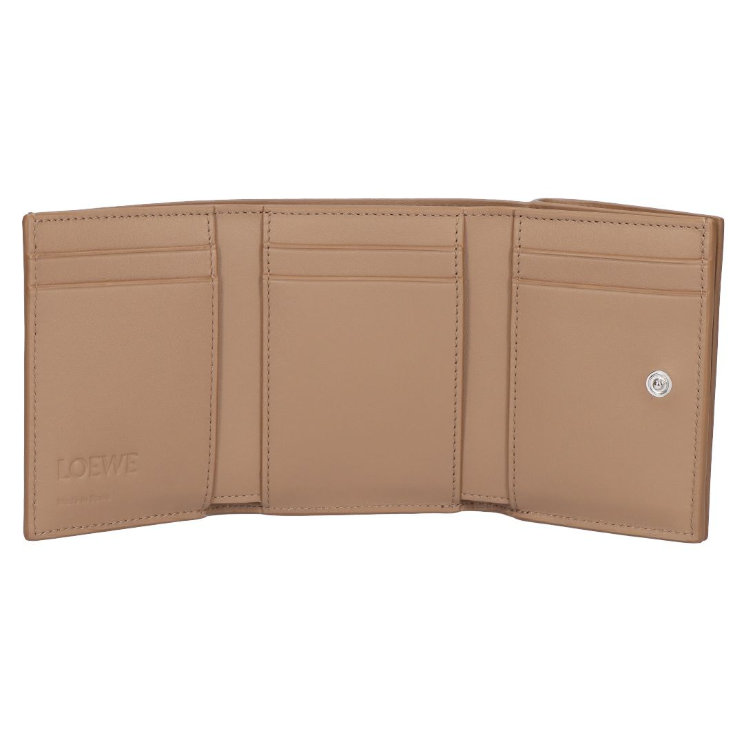 ロエベ LOEWE 折財布 三つ折り財布 トライフォールド ウォレット キャッツ C643TR2X54 9579 MOCHA/MOCHA 【お取り寄せ】