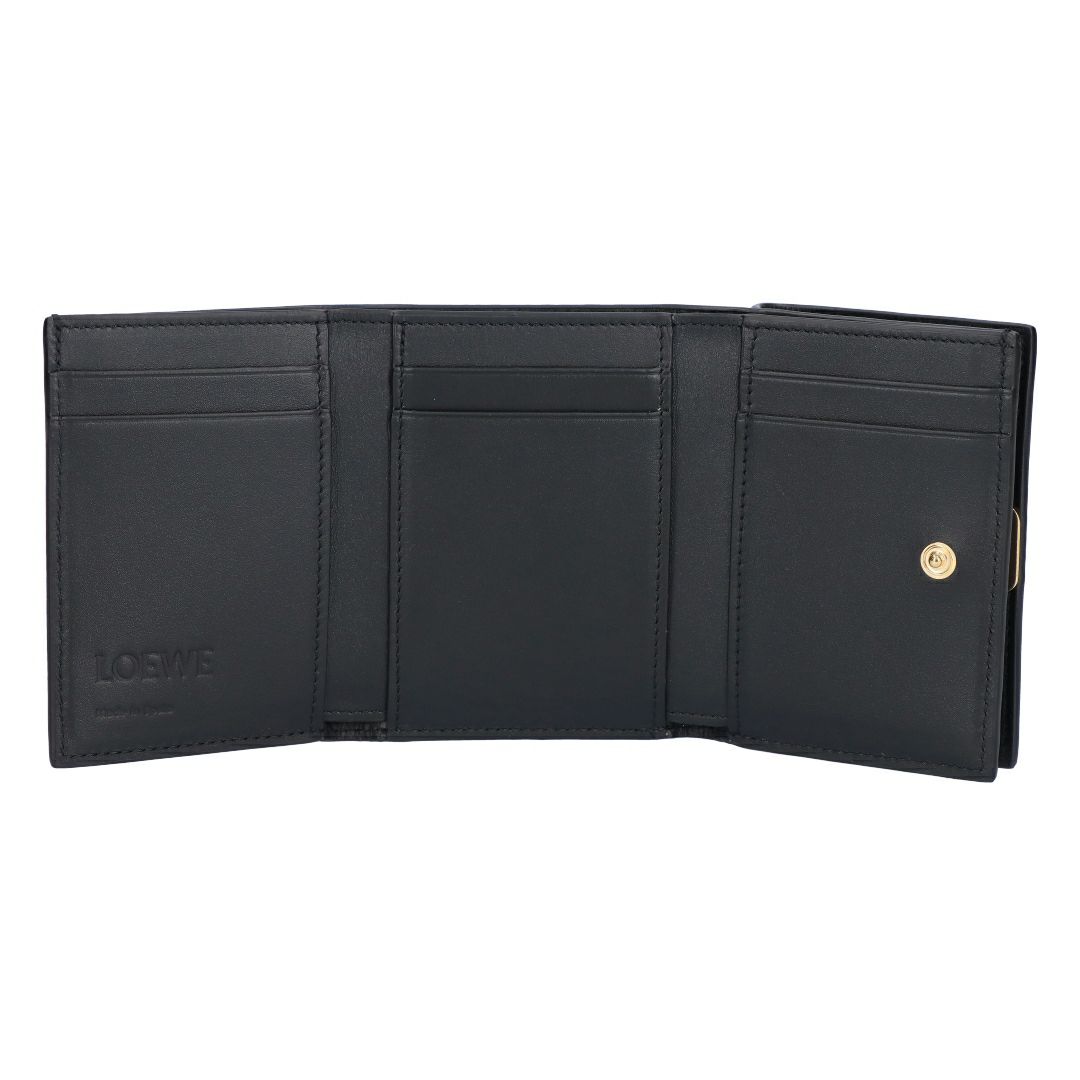 ロエベ LOEWE 折財布 三つ折り財布 アナグラム トライフォールド ウォレット C821TR2X10 1100 NEGRO/BLACK 【お取り寄せ】