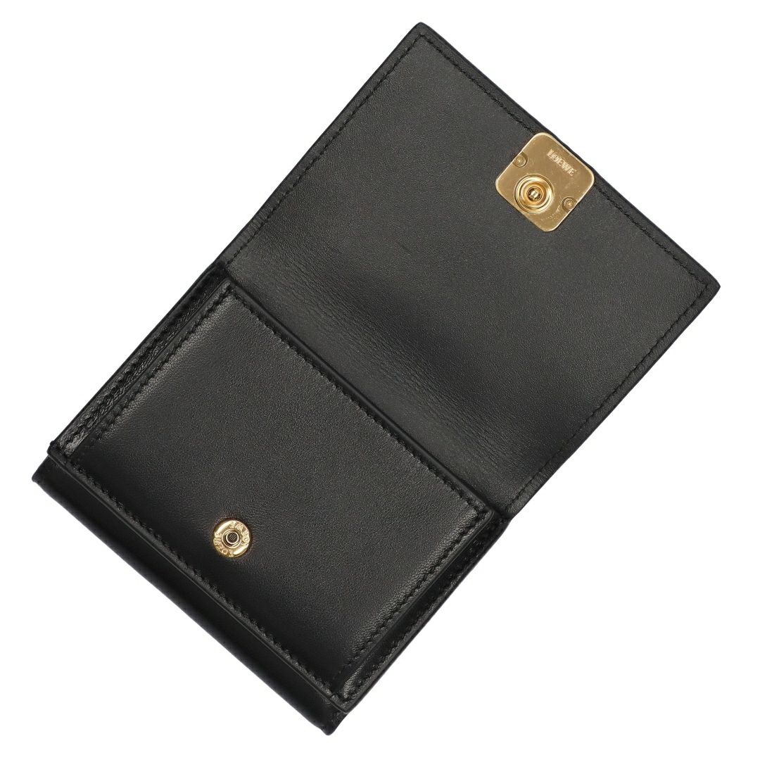ロエベ LOEWE 折財布 三つ折り財布 アナグラム トライフォールド ウォレット C821TR2X10 1100 NEGRO/BLACK 【お取り寄せ】
