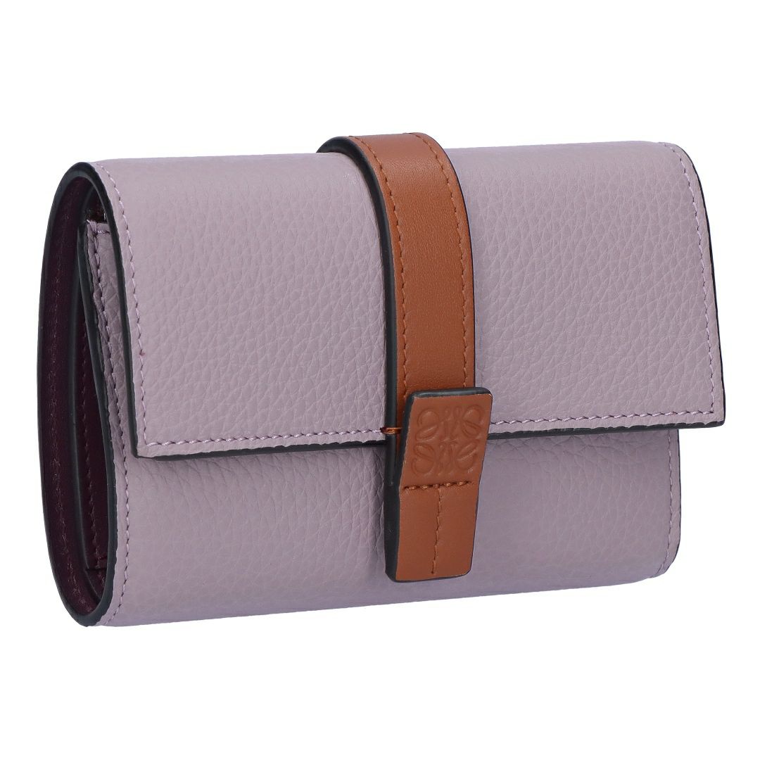 ロエベ LOEWE 折財布 三つ折り財布 スモール ヴァーティカル ウォレット C660S86X04 0057 DIRTY MAUVE/SQUIRREL 【お取り寄せ】