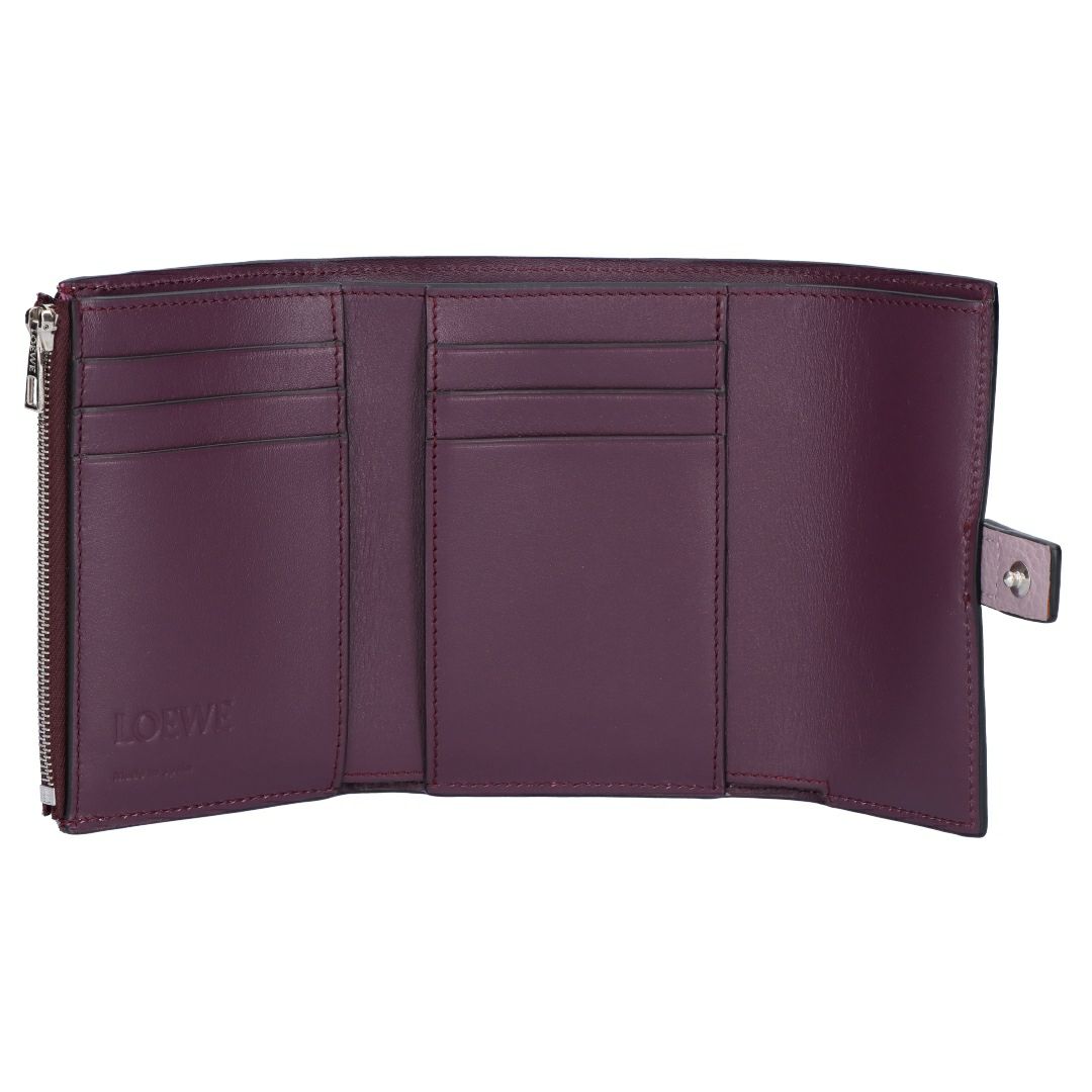 ロエベ LOEWE 折財布 三つ折り財布 スモール ヴァーティカル ウォレット C660S86X04 0057 DIRTY MAUVE/SQUIRREL 【お取り寄せ】