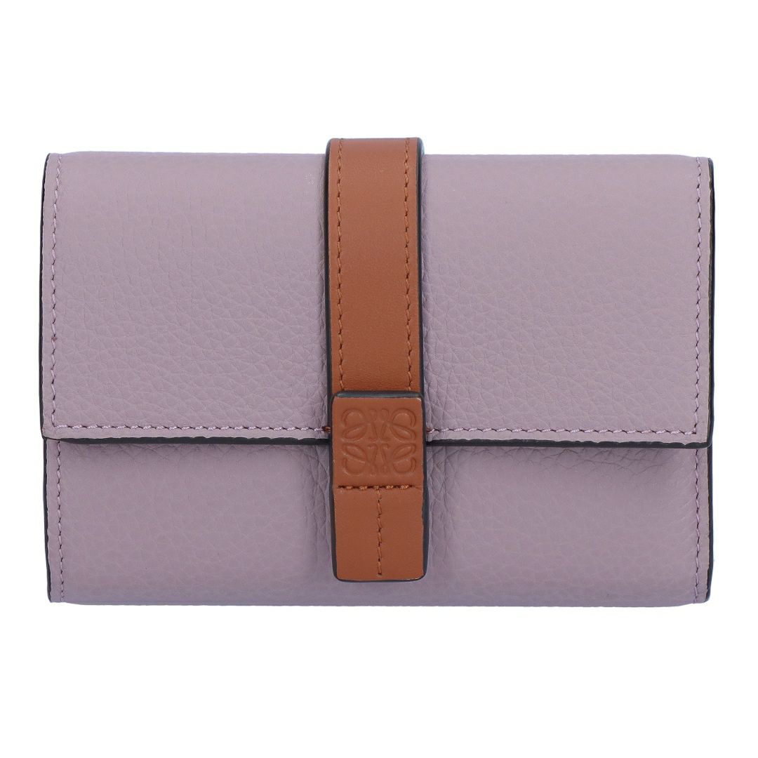 ロエベ LOEWE 折財布 三つ折り財布 スモール ヴァーティカル ウォレット C660S86X04 0057 DIRTY MAUVE/SQUIRREL 【お取り寄せ】