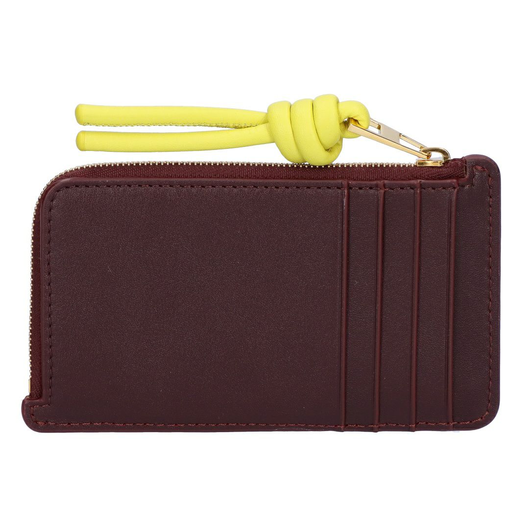 ロエベ LOEWE コインケース カードケース フラグメントケース ノット コイン カードホルダー CEM1Z40X02 0059 DARK BURGUNDY/LIGHT CITRINEH 【お取り寄せ】