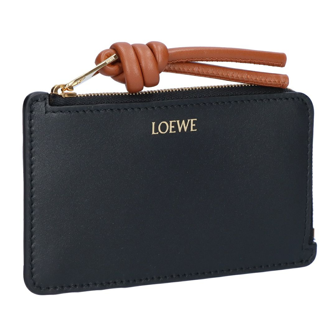 ロエベ LOEWE コインケース カードケース フラグメントケース ノット コイン カードホルダー CEM1Z40X02 7812 BLACK/SQUIRREL 【お取り寄せ】