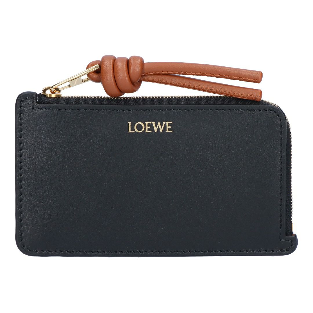ロエベ LOEWE コインケース カードケース フラグメントケース ノット コイン カードホルダー CEM1Z40X02 7812 BLACK/SQUIRREL 【お取り寄せ】