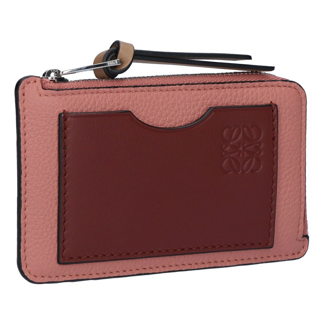 ロエベ LOEWE カードケース コインカードホルダー 小銭入れ フラグメントケース コイン カードホルダー C660Z40X07 0061 BLUSH/MAHOGANY 【お取り寄せ】