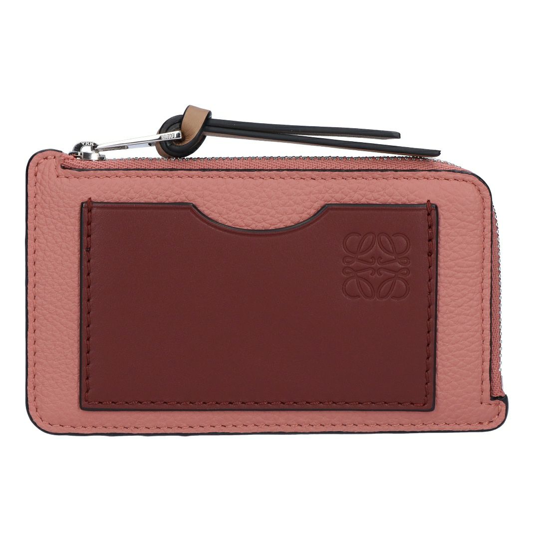 ロエベ LOEWE カードケース コインカードホルダー 小銭入れ フラグメントケース コイン カードホルダー C660Z40X07 0061 BLUSH/MAHOGANY 【お取り寄せ】
