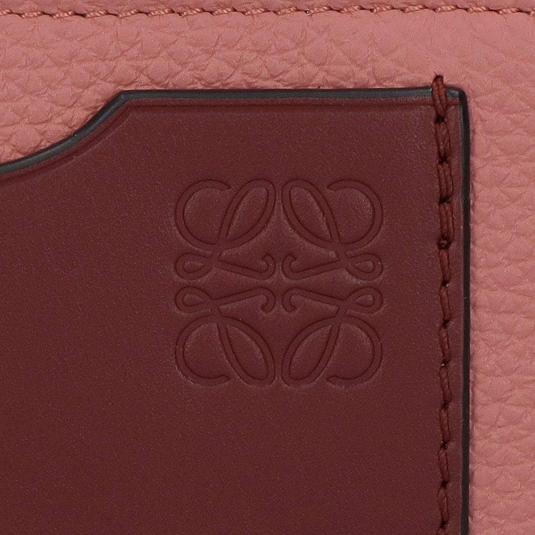 ロエベ LOEWE カードケース コインカードホルダー 小銭入れ フラグメントケース コイン カードホルダー C660Z40X07 0061 BLUSH/MAHOGANY 【お取り寄せ】