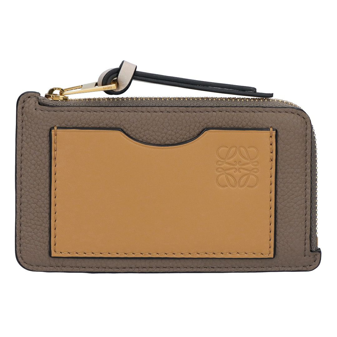 ロエベ LOEWE カードケース コインカードホルダー 小銭入れ フラグメントケース コイン カードホルダー C660Z40X07 3589 TAUPE/GOLD 【お取り寄せ】
