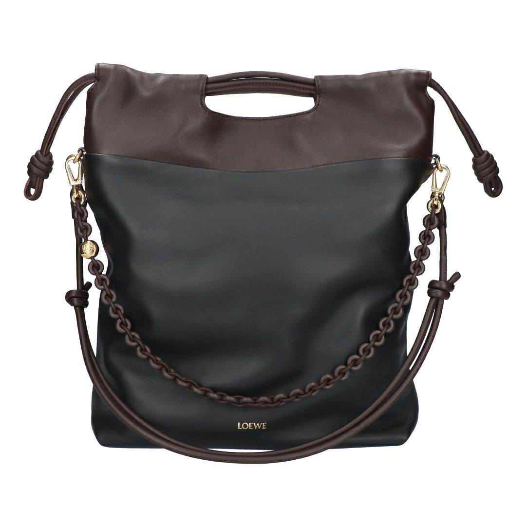 ロエベ LOEWE 2WAYバッグ FLAMENCO フラメンコ A411FIOX13 0020 BLACK/DARK BR