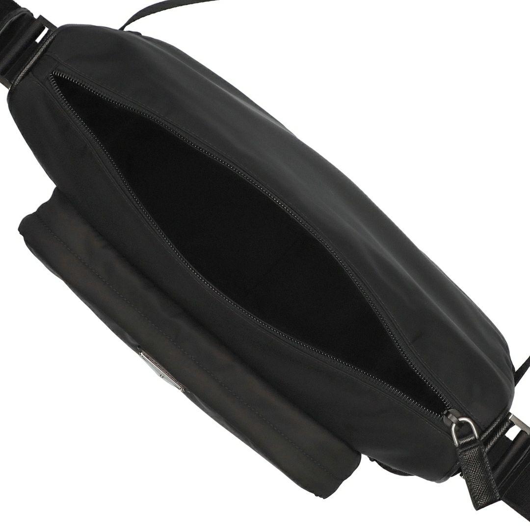 プラダ PRADA ショルダーバッグ クロスボディ ラージ RE-NYLON サフィアーノレザー ショルダーバッグ 2VH191 2DMG OOO F0002 NERO