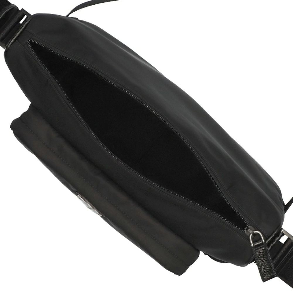 プラダ PRADA ショルダーバッグ クロスボディ ラージ RE-NYLON サフィアーノレザー ショルダーバッグ 2VH191 2DMG OOO F0002 NERO