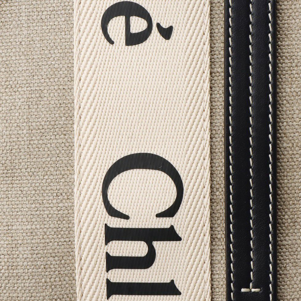 クロエ CHLOE 2WAYバッグ WOODY スモールトート CHC22AS397 I26 ベージュ系(91J WHITE/BLUE)