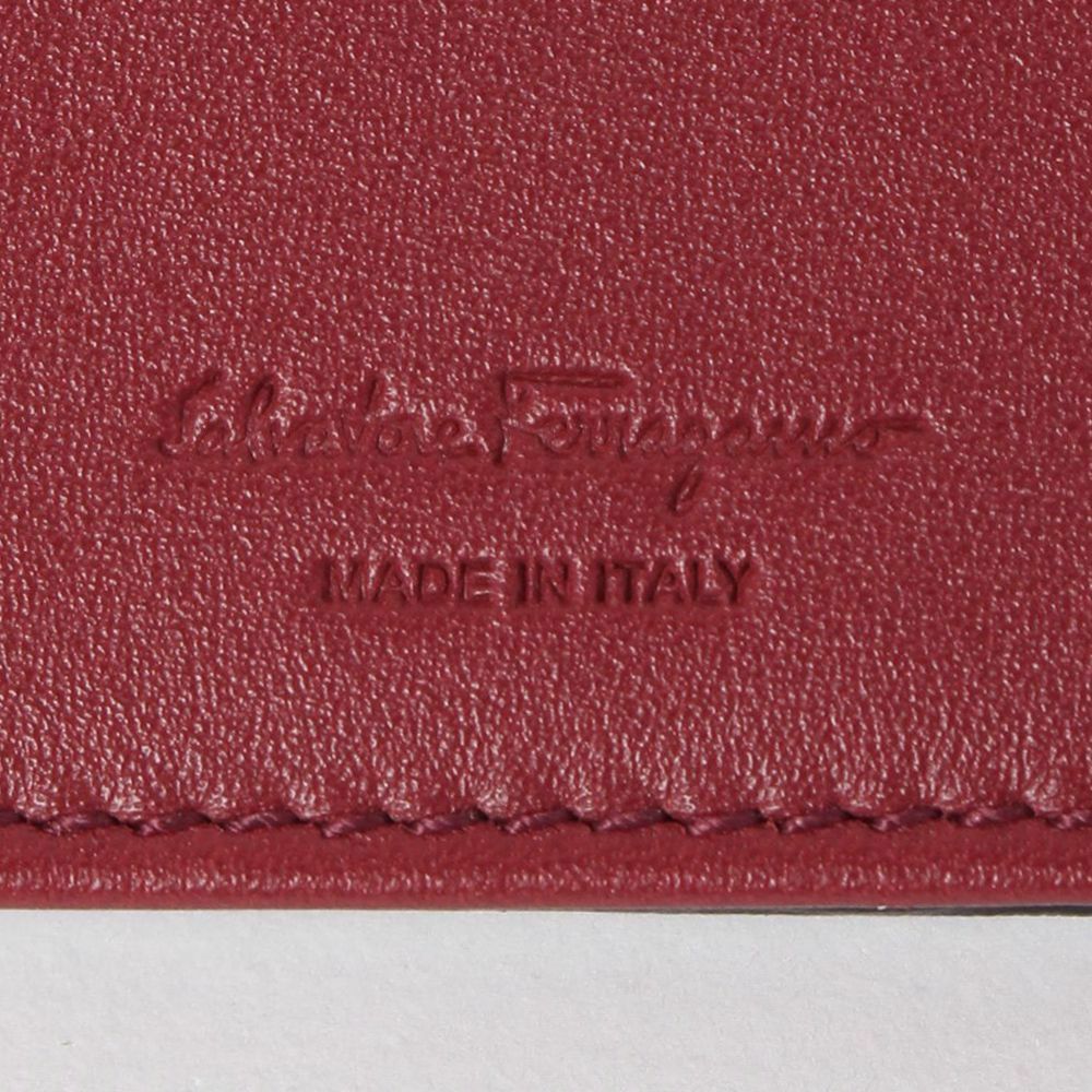 フェラガモ カードケース 名刺入れ 【REVIVAL GANC】 A062 685948 ブラック×レッド系(NERO/RED) FERRAGAMO