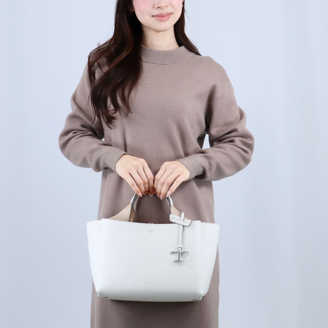 トッズ TODS 2WAYバッグ レザー バッグ Tタイムレス マイクロ