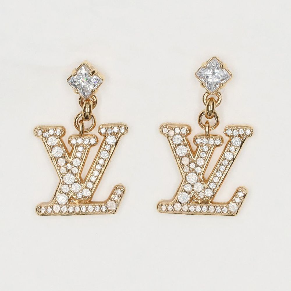Louis Vuitton ゴールドメッキピアス ルイヴィトン LOUIS VUITTON ピアス レディ LV M01844 ゴールド | 海外